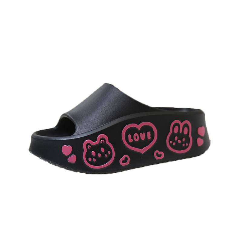 EVA Thick-Soled Women's Slide SandalsCute Summer Indoor Outdoor Beach Slippers Anti-Slip Height-Increasing Comfortable "Cloud Walk" Feel
