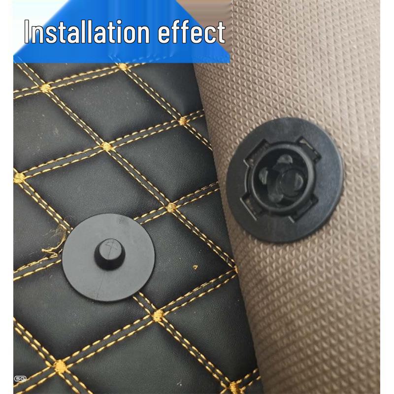 

Universal Double-Layer Car Floor Mat Anti-Slip Buckle Set