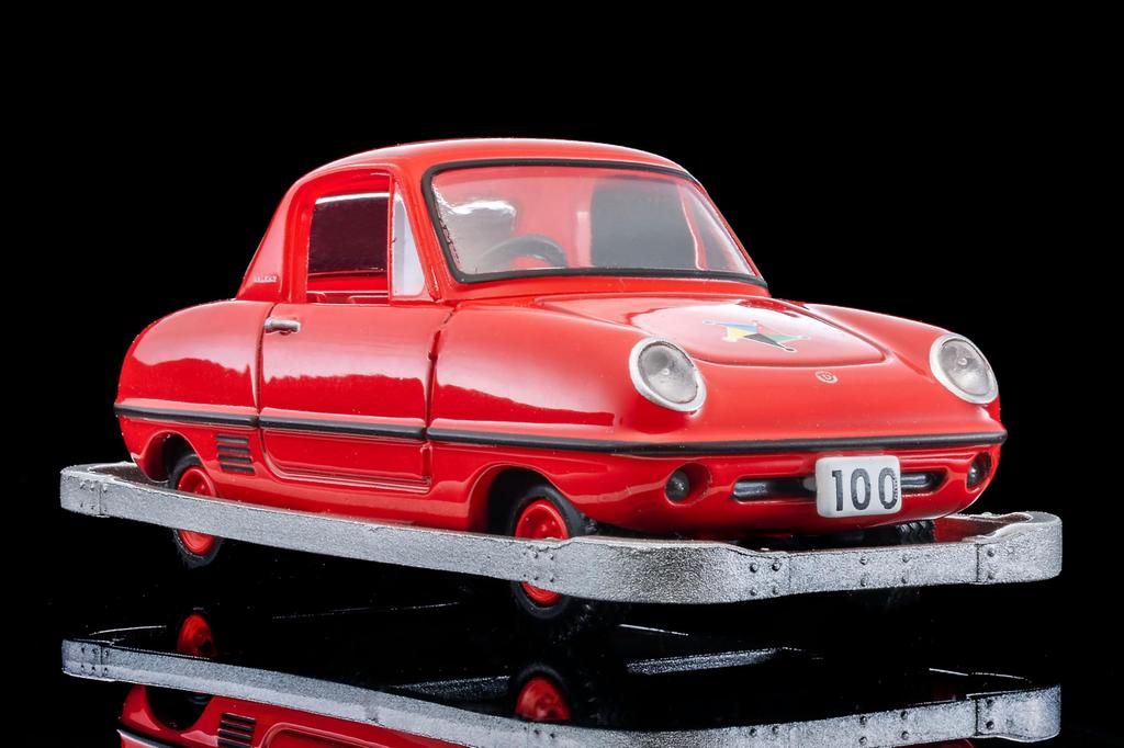 TOMYTEC Kodomo no Kuni x TLV Datsun Baby Restored with Assembled Model 336624 (Tomytec) Car, Red, Figure,
