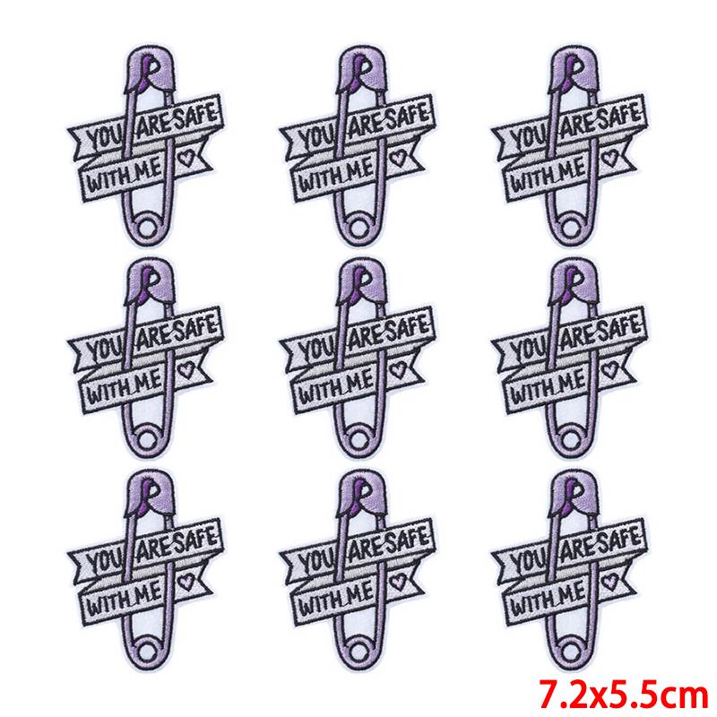 10 Pcs/lot Wholesale Embroidery Patch Iron On Patches For Clothing Patches On Clothes Jackets Decor Applique Sew Supplies