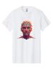 Psychedelic-Portrait Mens Graphic Tee, 100% Cotton, Casual Summer Wear