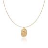 Retro Embossed Tulip Pendant Necklace For Women Personalized Gold Color Silver Color Stainless Steel Necklace Party Jewelry