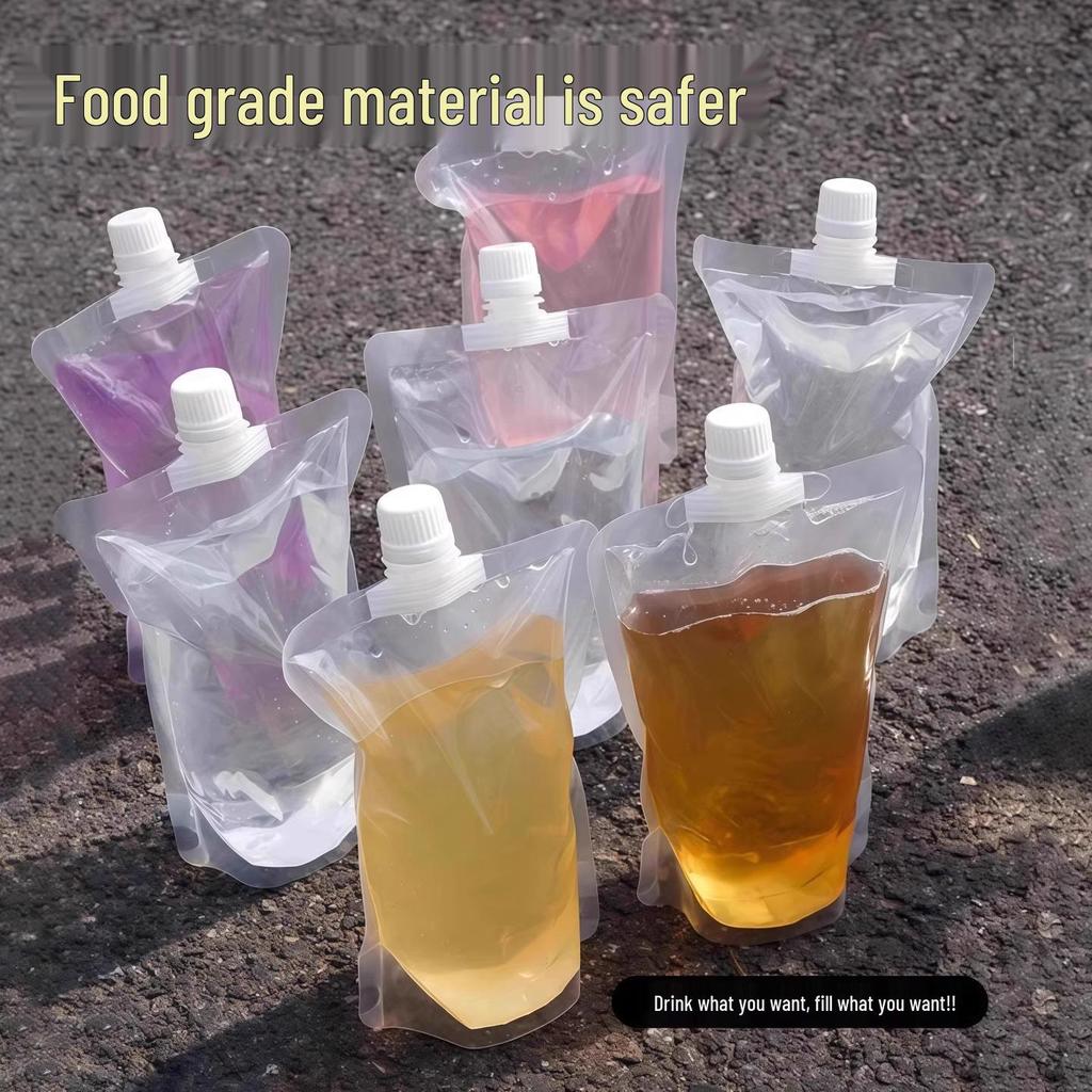 Przenośny miękki worek na wodę na festiwal muzyczny - spożywczy, duża pojemność, ustnik easy-flow do picia