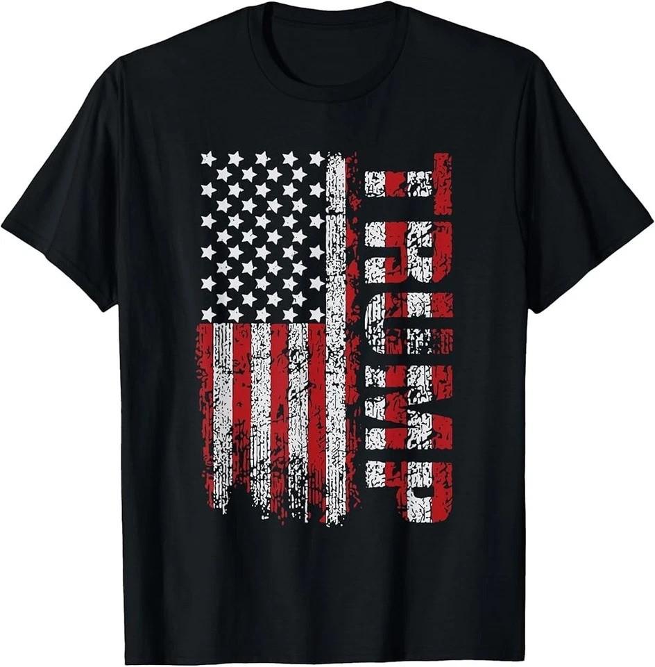 2025/Donald Trump Happy 4th Of July Trump Patriot American Flag T-Shirt Unisex T-Shirt