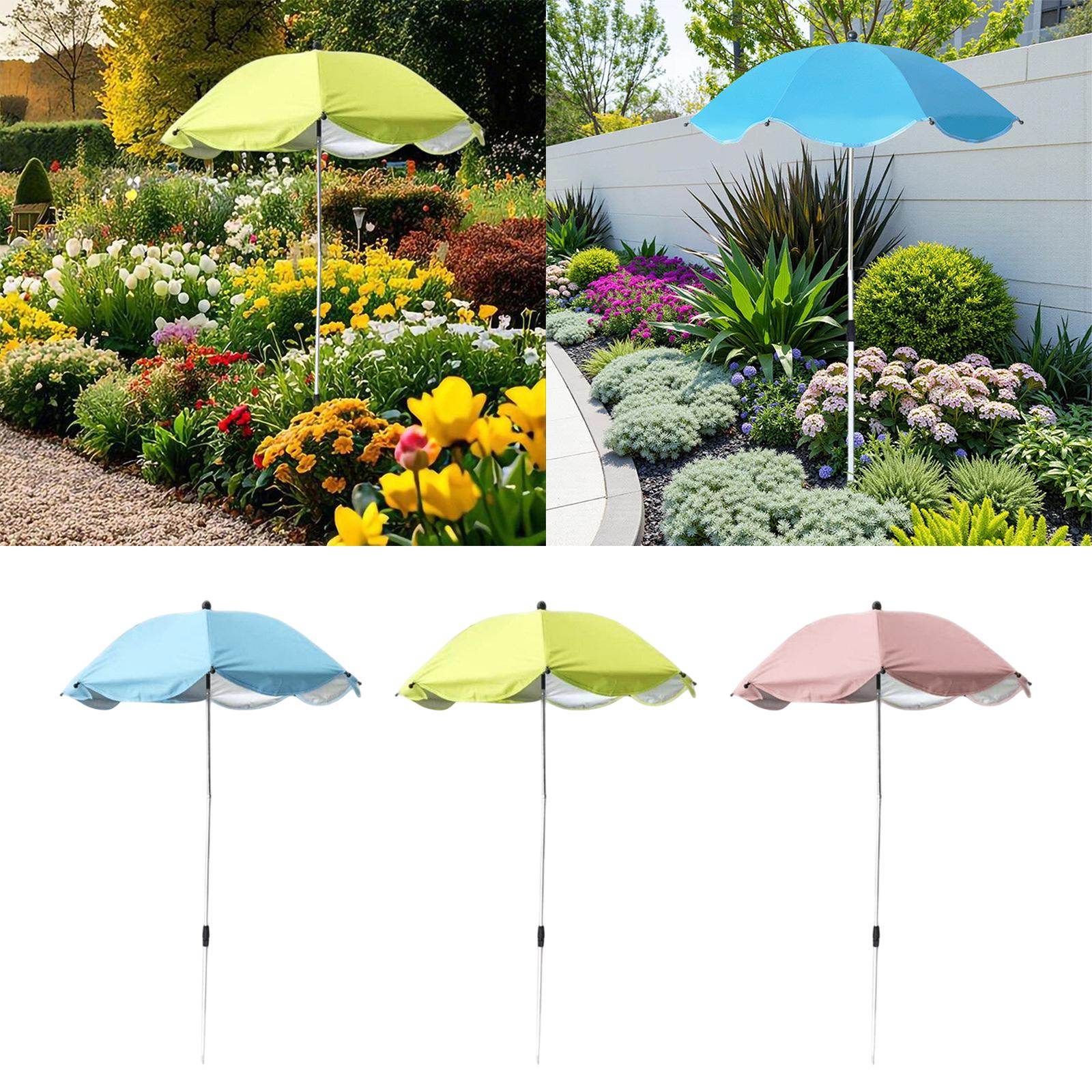 Plant Umbrella Multifunctional Sun Protection Sturdy Garden Decor Plant Shade verde
