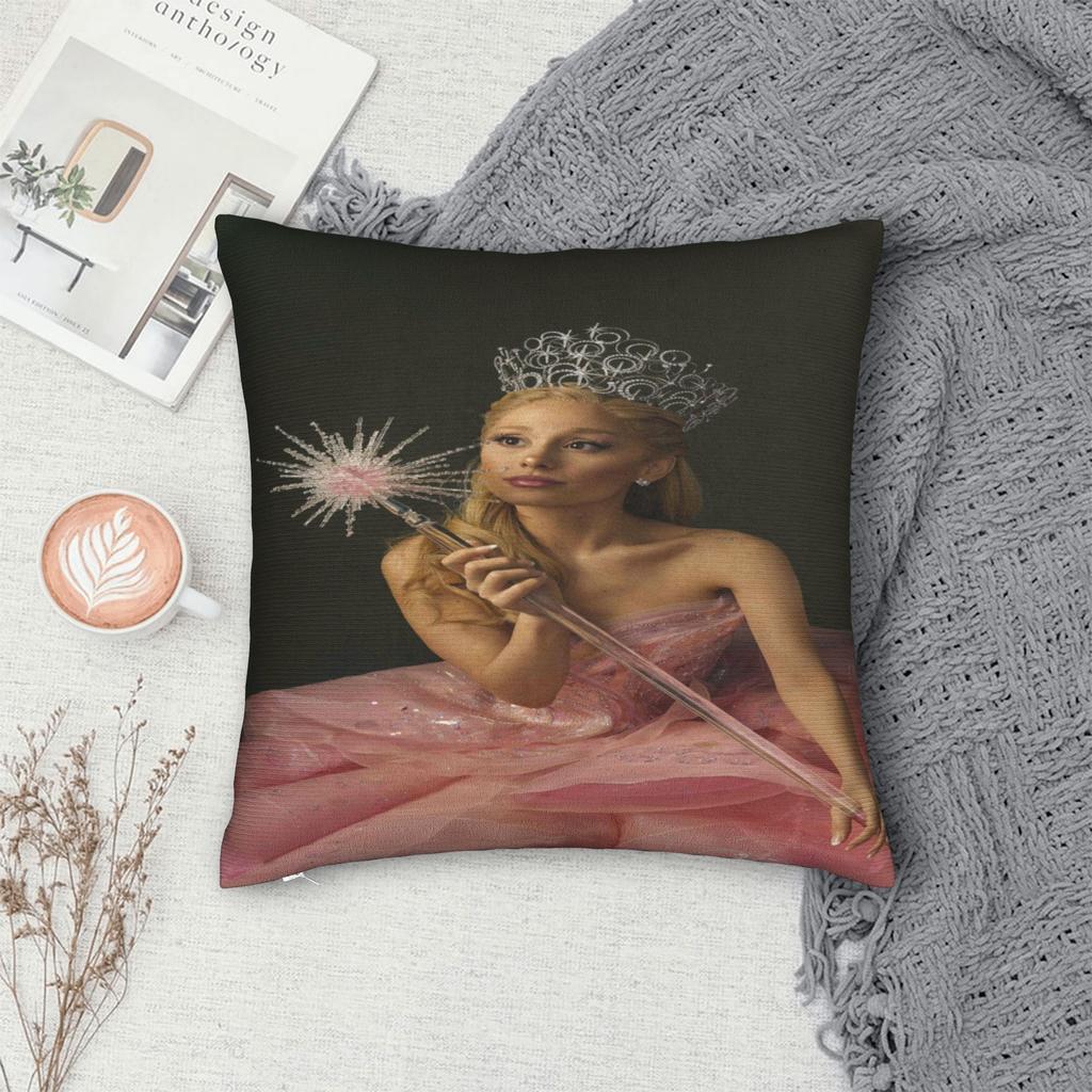 Ariana Grande music singer fan gift Pillowcase Cushion Cover Pillow Covers Soft and Sweet Home Decor Zippered Multiple Sizes