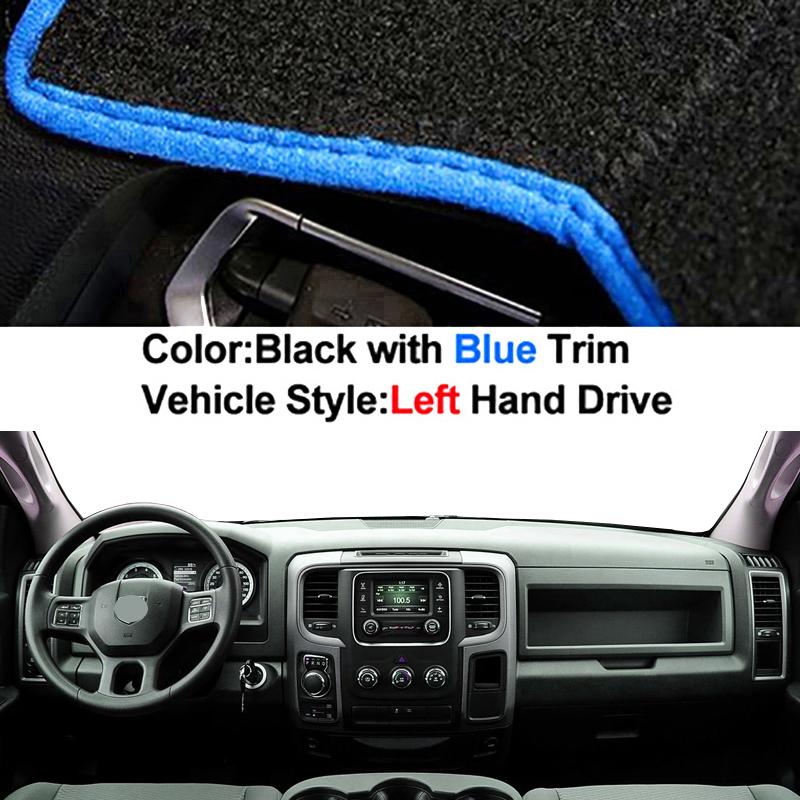 For Dodge Ram IV (DS/DJ) 1500 2500 3500 2008-2018 Car Dashboard Avoid Light Pad Instrument Platform Desk Cover Mat Carpets