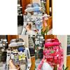 Sanrio Cinnamoroll Double Compartment Plastic Cup With Straws For Kids And Travel