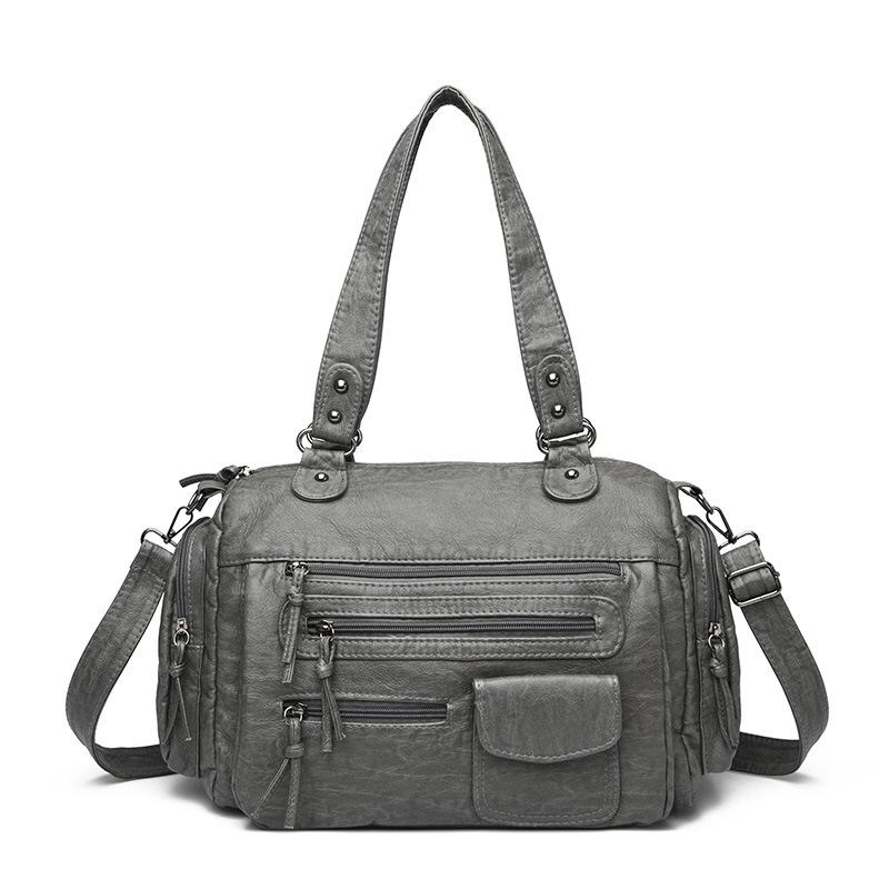 Multi-pocket Motorcycle Bag, High-end Texture, Fashionable Commuting Single-shoulder Crossbody Handbag