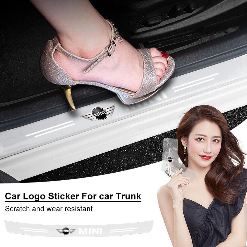 1Pcs Transparent Car Trunk Badge Protective Sticker Car Accessories For Mini Cooper One S Clubman R50 R53 R56 R60 F55 F56 R57 R58 R59