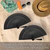 OMyTea Folding Hand Fan for Women - Foldable Chinese Japanese Vintage Bamboo Silk Fan - for Hot Flash, Church, Decoration, EDM, Music Festival,