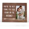 FONDCANYON You Are the Best Thing I’ve Ever Found On the Internet Picture Photo Frame,Couples Picture Frame, Christmas Valentine Gifts for Couple