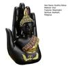 Palm Buddha Statue Meditating Thai Buddha Sitting Figurine Spiritual Sculpture for Home Office Zen Decor
