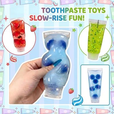Toothpaste Stress Ball Shapeable Squishy Toy Non-Bounce Jam Vaseline Feel Toys for Kids & Adults Anti Stress Gifts Sensory Toy