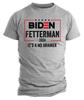 Joe Biden Funny T-Shirt Mens Womens Tees Top Biden Fetterman 2024 Shirt It's A No Brainer Trump 2024