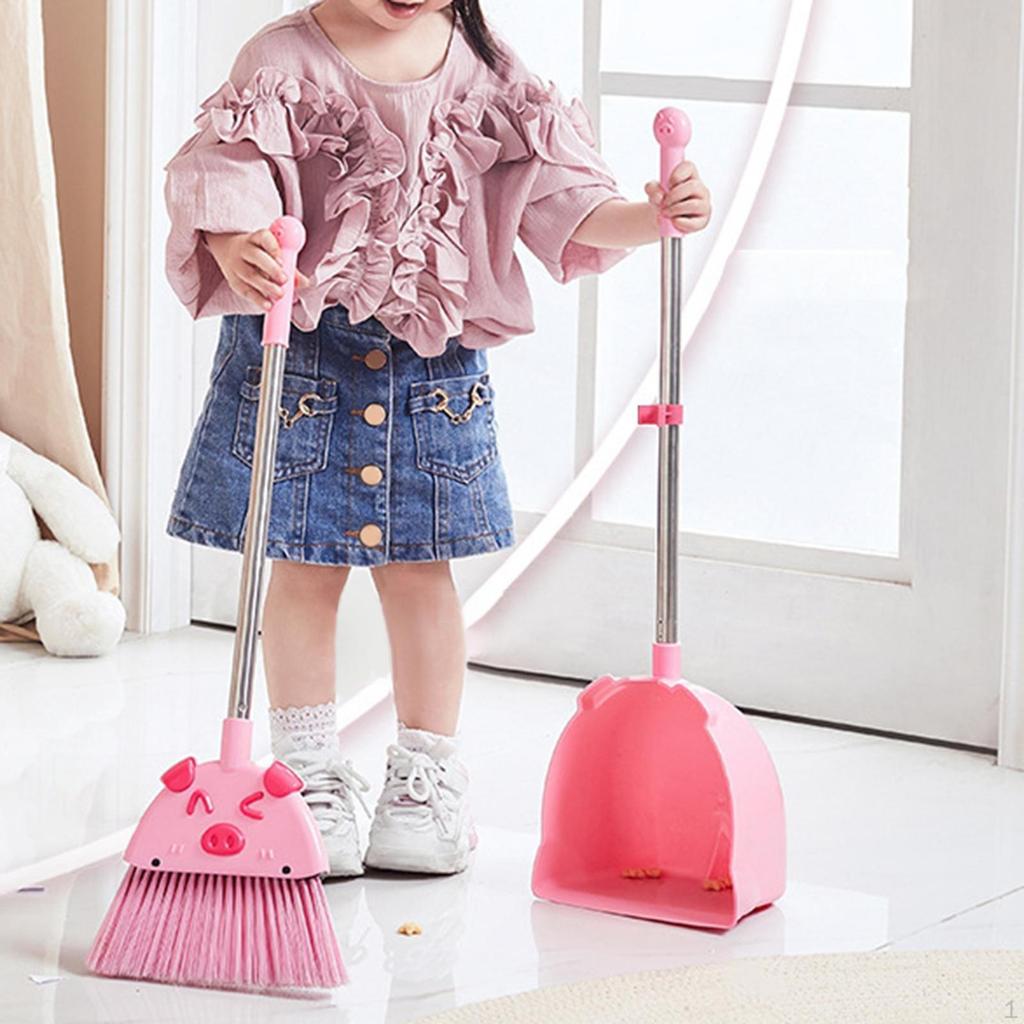 Children's Broom Dustpan Set, Cleaning Funny Little Household Helper