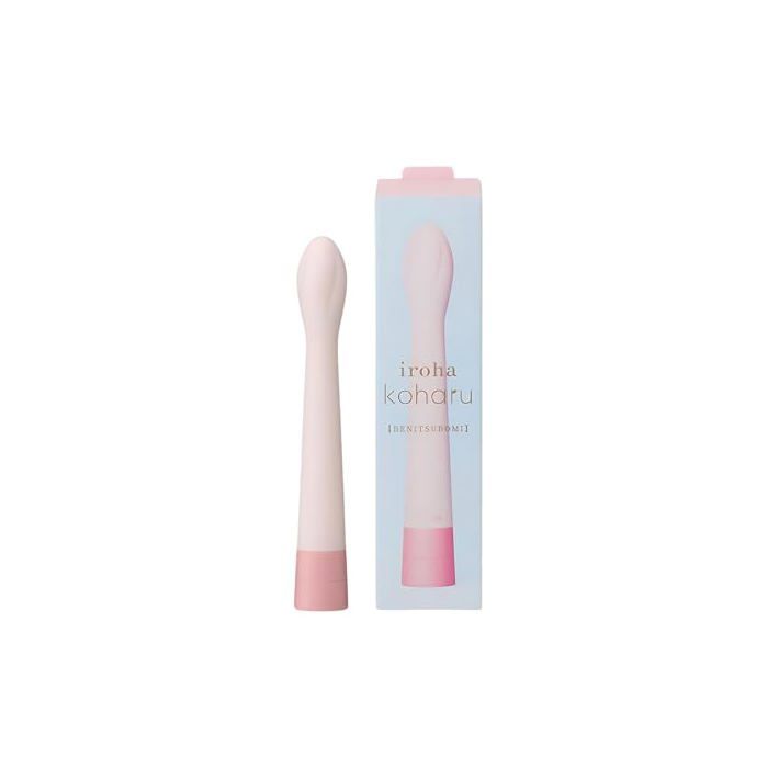 Vibromasseur flexible pour femme - iroha - Koharu BENI - Pointe flexible - Étanche 50 cm - Silicone doux - Rose