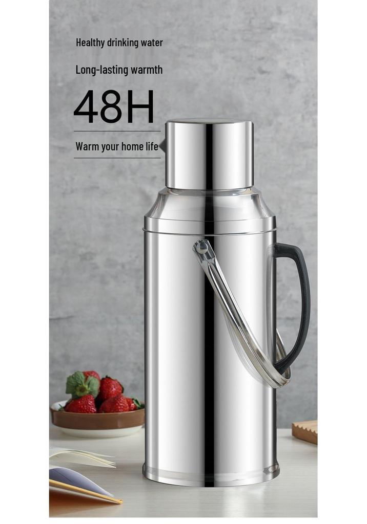 Large Capacity Stainless Steel Teapot Kettle Thermos for Dormitory Use