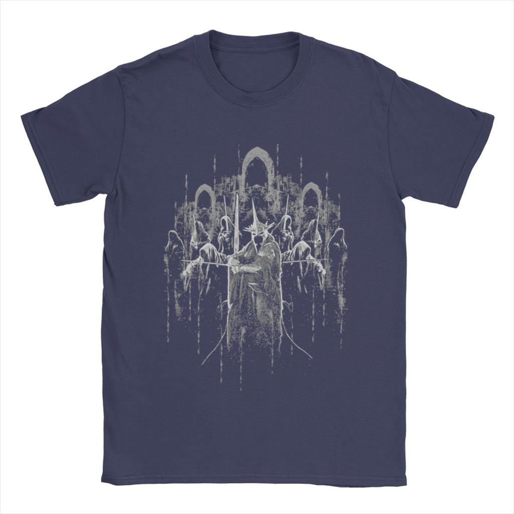 Męski T-shirt Mordor L-Władcy P-Pierścieni Zabawny T-shirt z czystej bawełny z krótkim rękawem T-shirt z okrągłym dekoltem Top Prezent