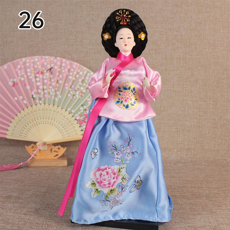 Korean Palace Hanbok Doll Ornament Princess Korean Drama Doll Toy Restaurant Home Decor Display Miniatures Desktop Ornament Gift