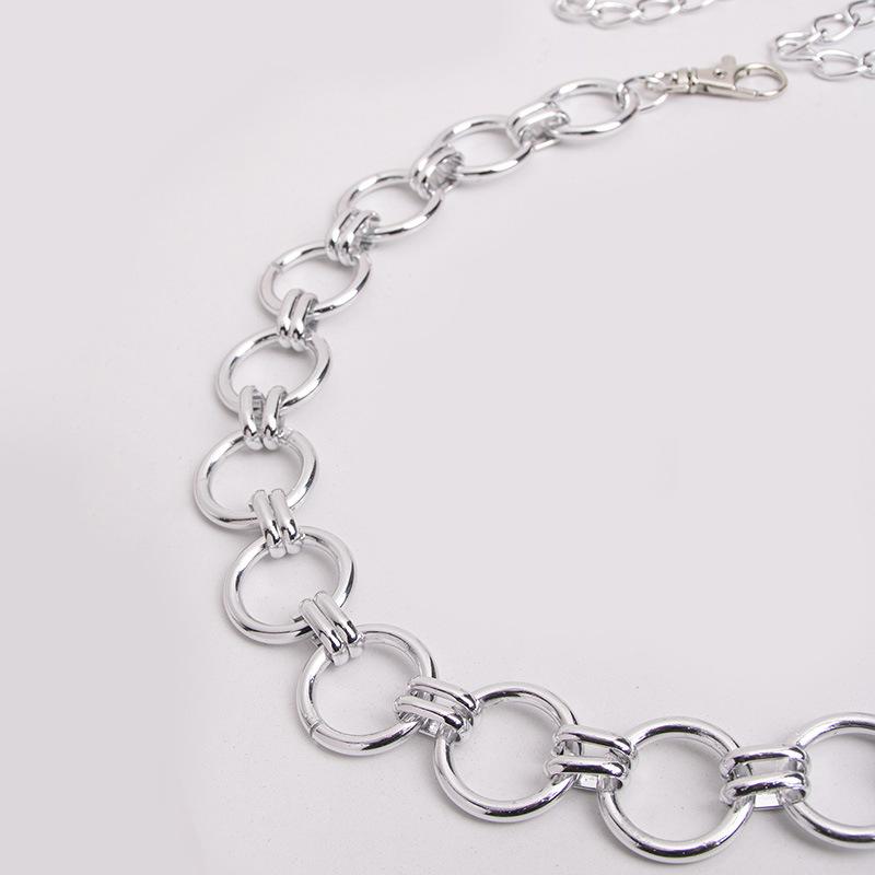 High-end Women's Waist Chain Rings Simple and Versatile Women's Metal Waist Chain Fashionable and Atmospheric New Waist Chain