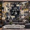 Wall Hanging Tapestry Custom NameSex Pistols Pattern Personalized Printed Fabric Wall Decor