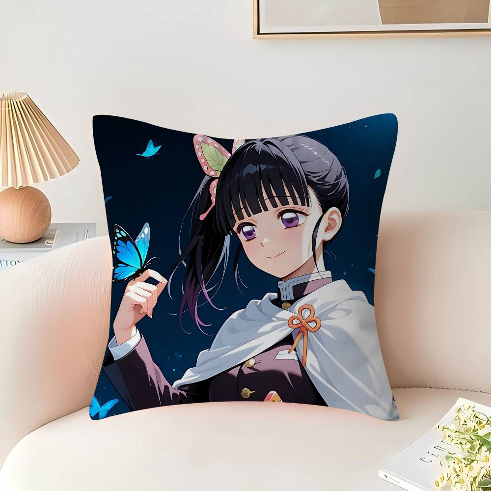 Demon-Slayer Tsuyuri-Kanawo Cushion Cover Decorative Pillow Sofa Home Decor Case Pillow Cases