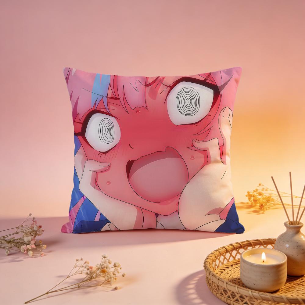 Trendy Kkanansama wa Akumade Choroied Cushion Cover Comfortable Durable Pillow Cover MultiScene for Home Office Car Sofa