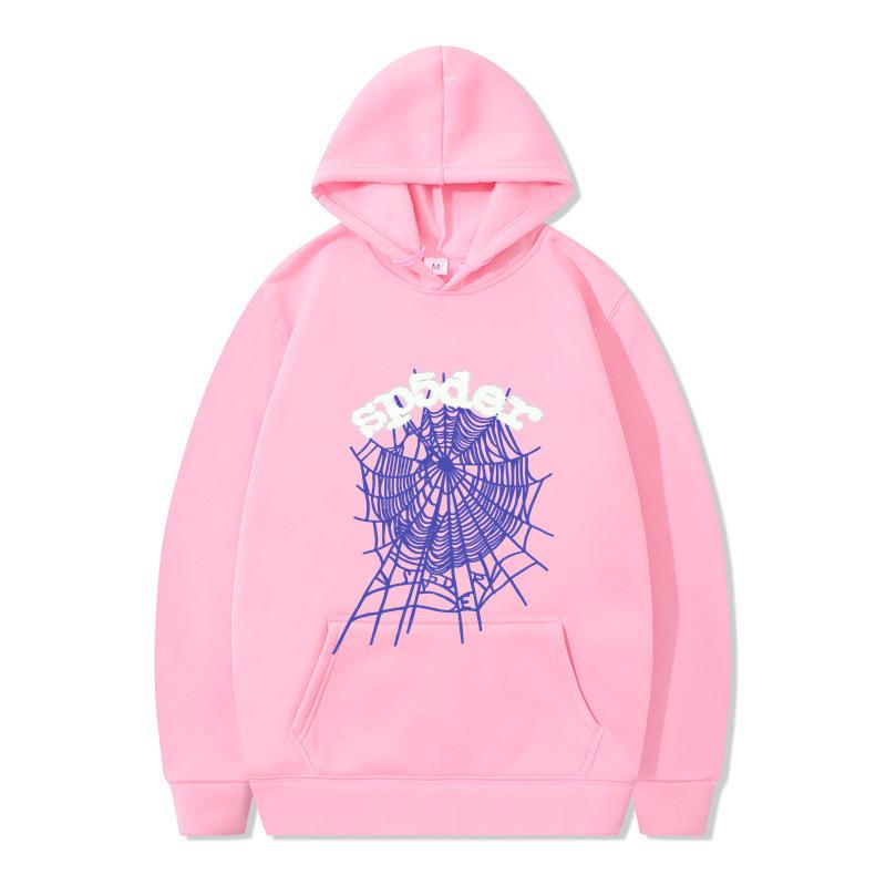 Unisex European & American 555 Spider Series Hoodies: Autumn/Winter Printed Pullover Sweatshirts