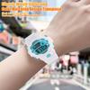 Elektronische LED-Uhr, wasserdicht, rutschfest, verstellbares Armband, rundes Zifferblatt, für Kinder und Studenten, lässig, Sport, digitale Armbanduhr, Geburtstagsgeschenk