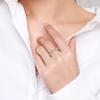 Tancise Classic 925 Sterling Silver  Zircon Ring Ladies Jewelry Wedding Promise Party Gift