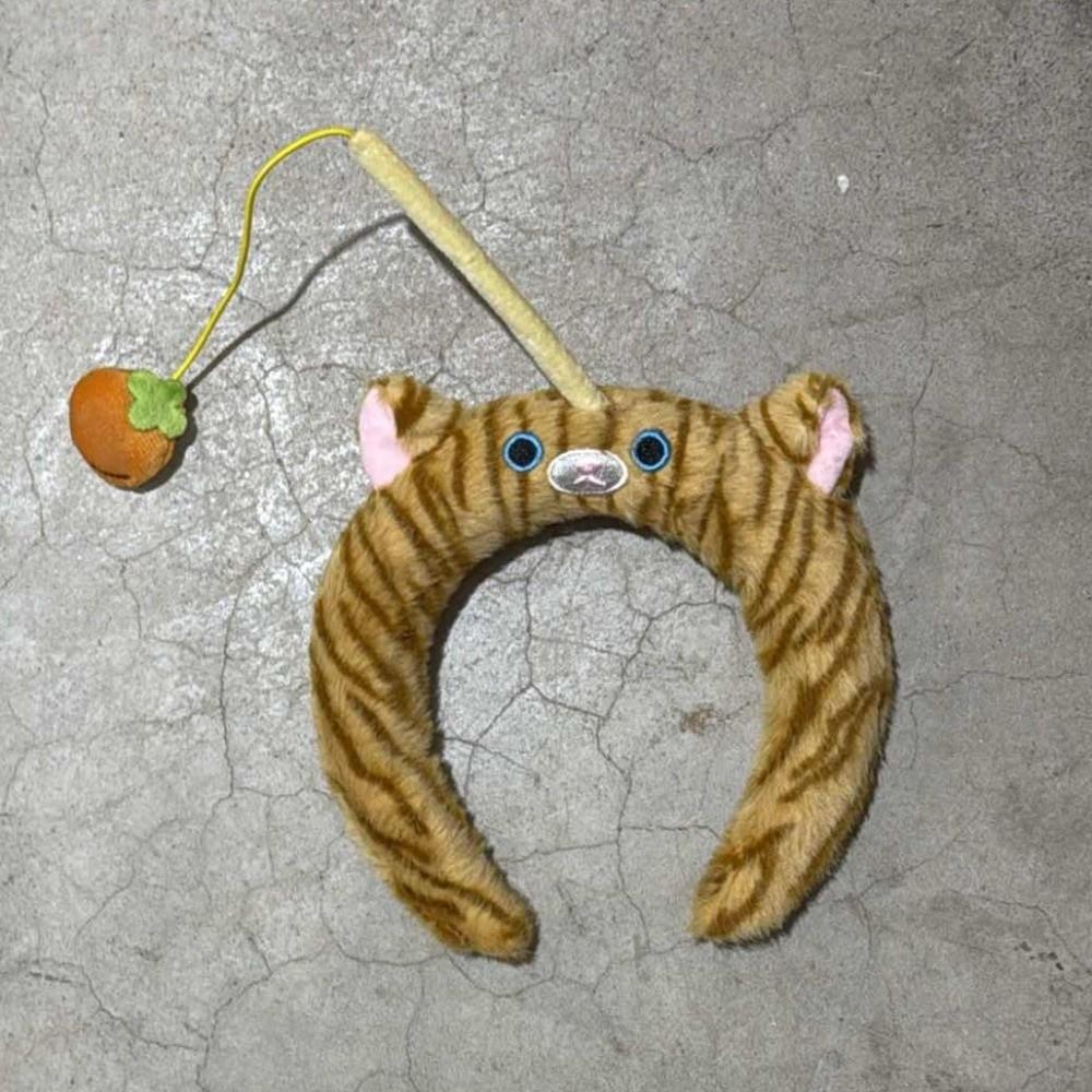 Hair Accessories Cat Fishing Plush Headband Panda Girls Cartoon Hairband Adorable Hair Hoop Party