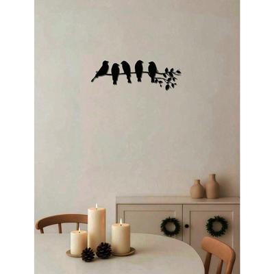 Wrought Iron Bird Wall Art Vintage Gothic Home Decor Black Metal Sculpture for Living Room Bedroom Boho Dark Accent Halloween Hanging Unique Present