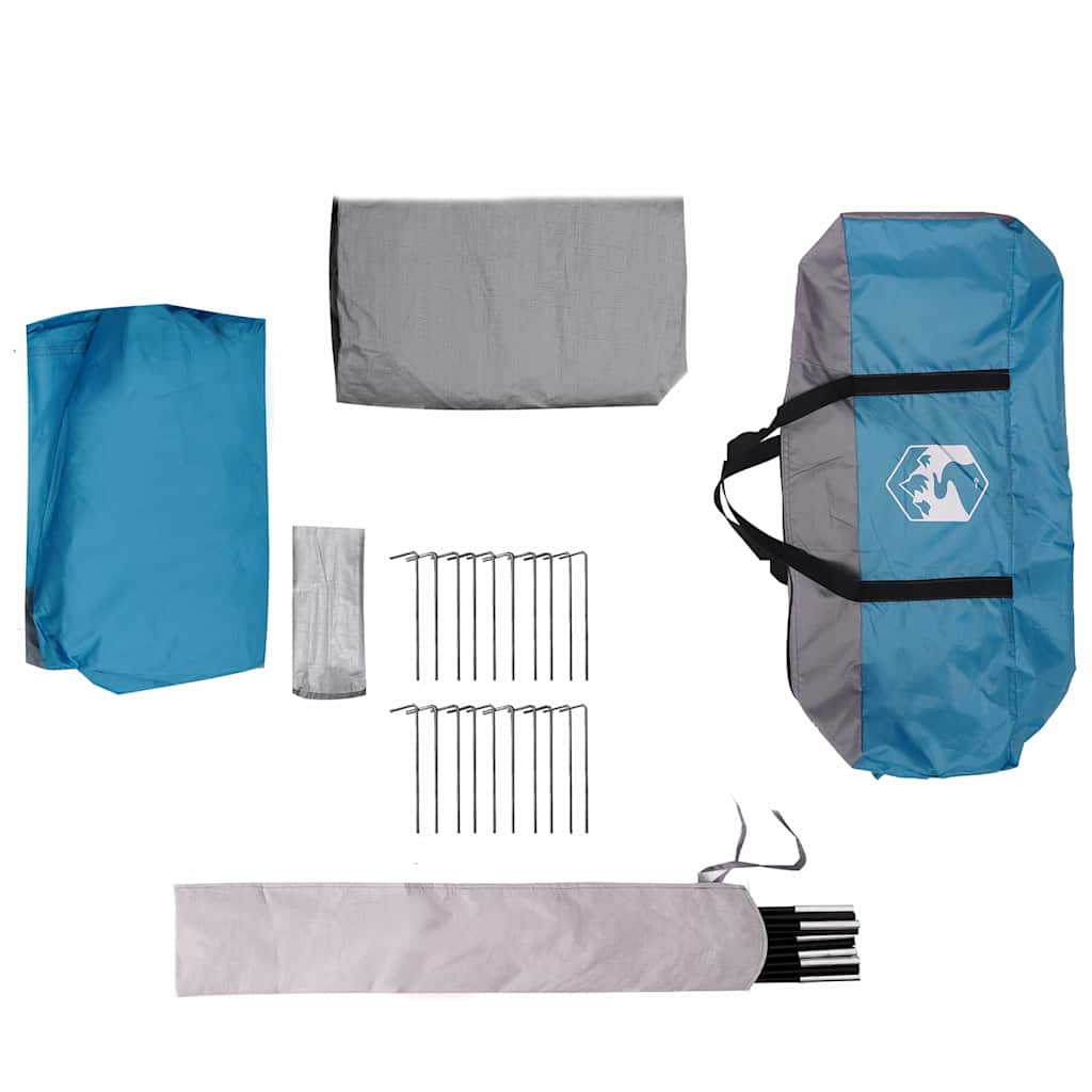 Family Tent for 4 Persons Blue and Grey 324 x 255 x 230 cm