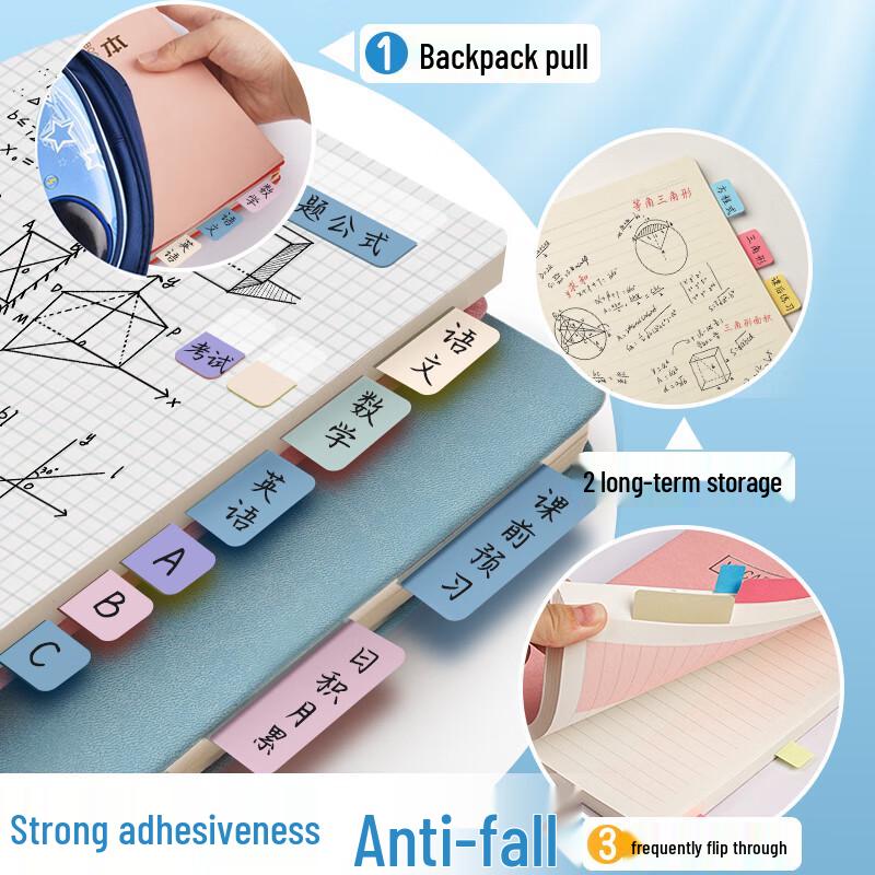 Morandi Writable Index Tabs & Sticky Notes