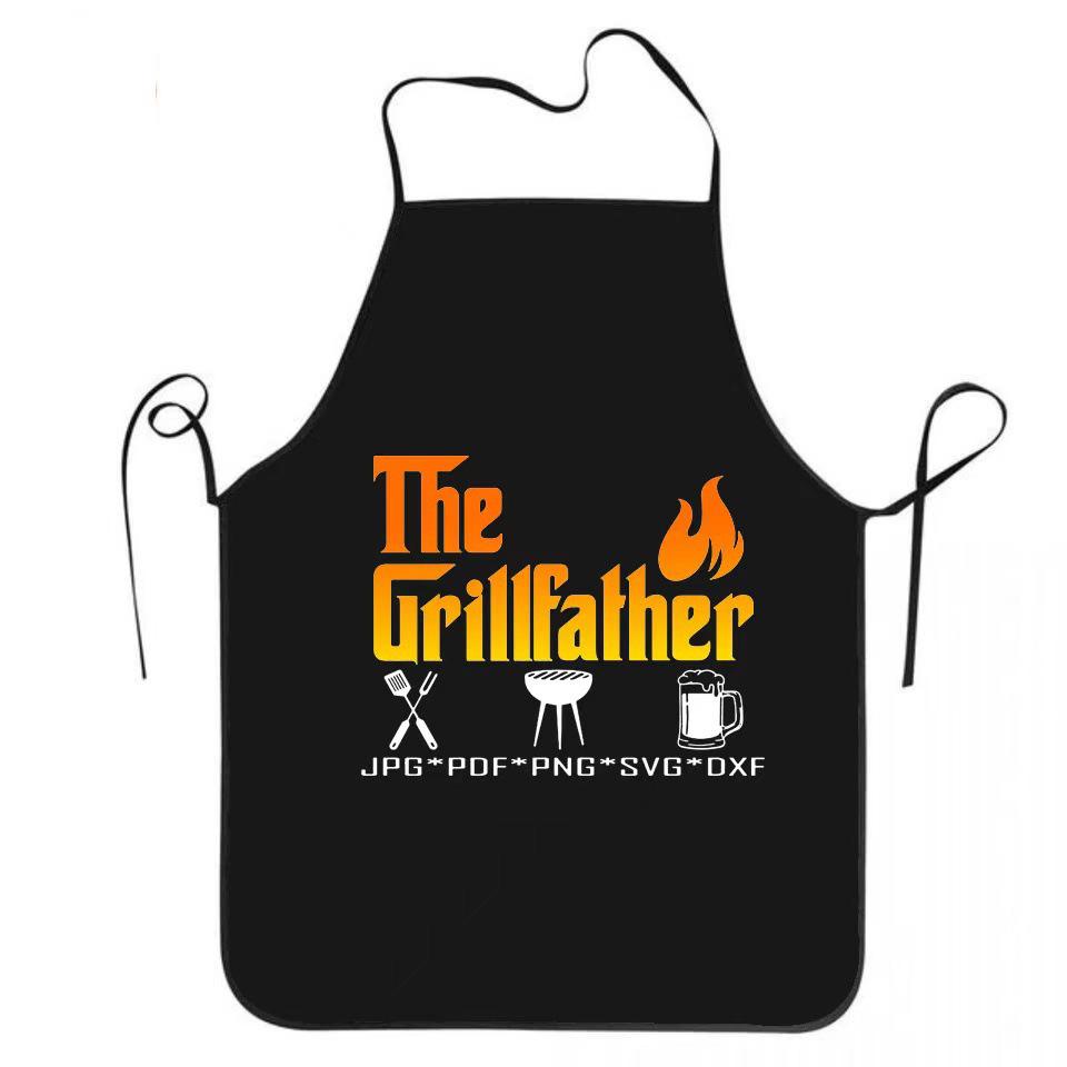 Kreativní zástěra na grilování se zábavnými potisky - Xiyin Household