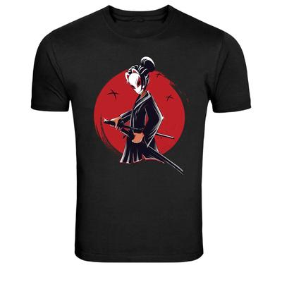 Samurai Fox Mask Warrior Graphic T-Shirt