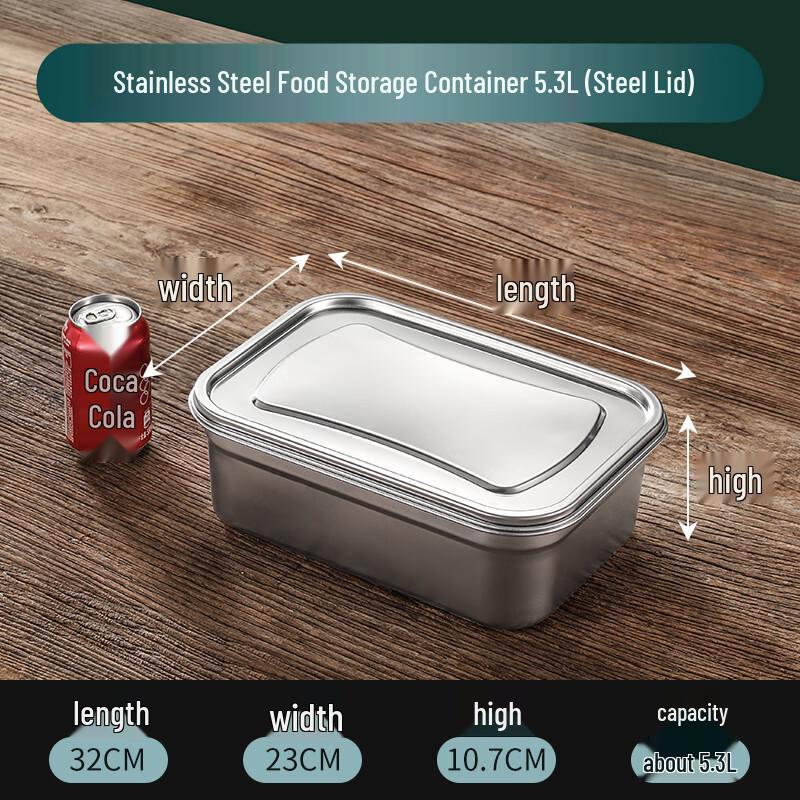 

316 Stainless Steel Rectangular Airtight Food Storage Container