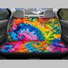 5-Seat Car Seat Covers Set Abstract Art Digital Print Waterproof Fabric Airbag Compatible Front Rear Seat Protectors Universal Fit