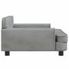 Kids  Sofa Light Grey 90 X 53 X 30 Cm Velvet