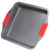Baking Sheet Dual Red Silicone Handle Inadhesive Coating Carbon Steel Dishwasher Safe Deepened