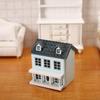 Toyvian Miniature Wooden Dollhouse Kit - Christmas Village Houses & Tiny Toy House Model