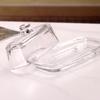 Glass Butter Dish Lid Included Elegant Plate for Butter Storage and Snacks Serving Practical Kitchen Tool