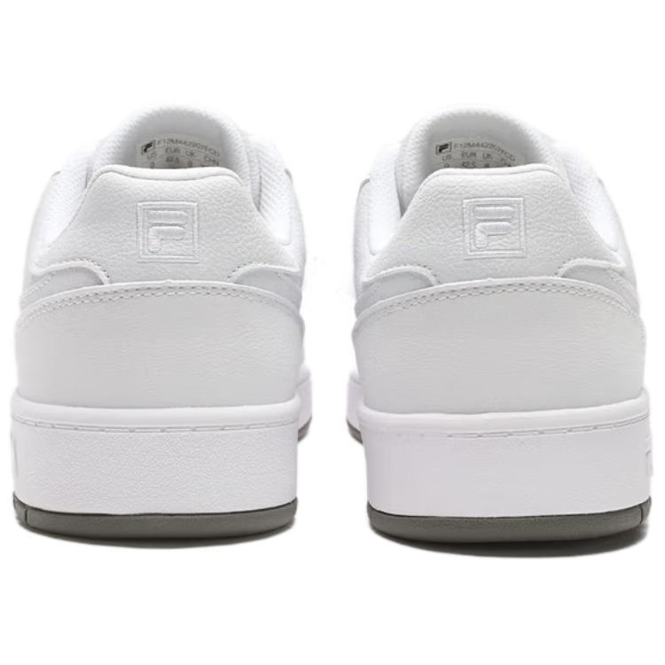 FILA Targa Fabric Synthetic Leather Comfortable Simple Versatile Durable Low-Top Sneakers Men sneakers White F12M442207F-CD