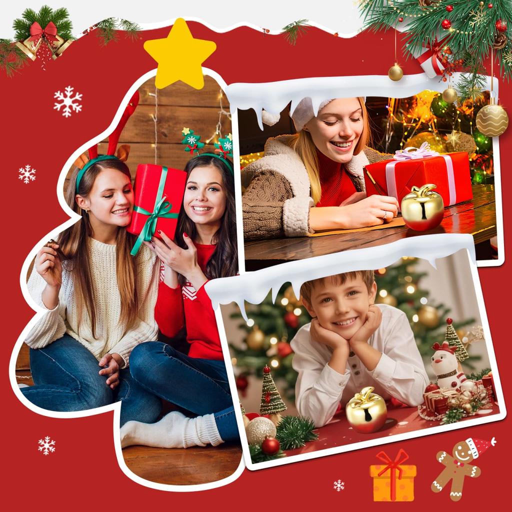 GRIRIW Elegant Sea Ceramic Christmas Ornament, Golden Color Tabletop Ornament with Space-Saving Design, Perfect for Home Parties or Desk Decoration