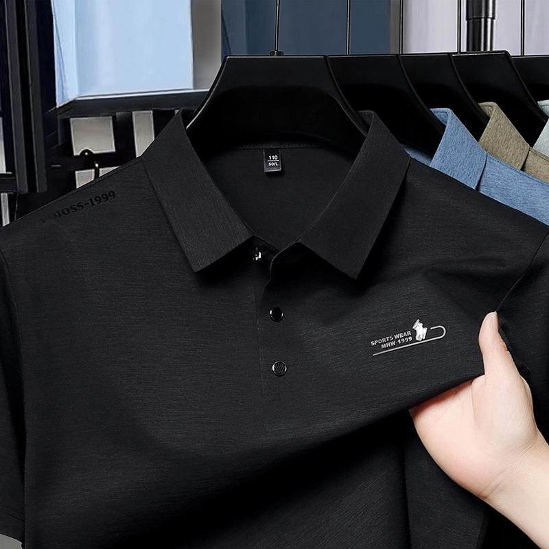 Light Luxury Quality Summer Men's Short Sleeved T-shirt Men's Half Sleeved Breathable Half Sleeved Polo Shirt Men's Top