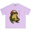 Japanese Style Funny frog meme Tshirt Unisex Unisex Fashion T Shirts Summer Shortsleeved Cotton Hiphop loose Casual T Shirts