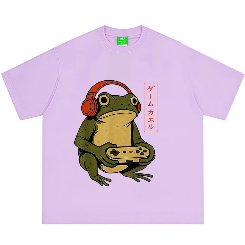 Japanese Style Funny frog meme Tshirt Unisex Unisex Fashion T Shirts Summer Shortsleeved Cotton Hiphop loose Casual T Shirts
