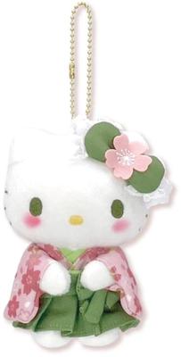 Nakajima Corporation Matcha Kimono Hello Kitty Mascot 204233-24