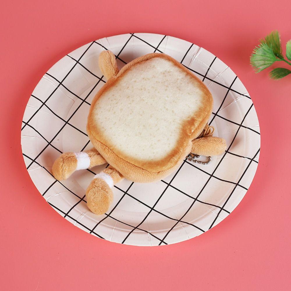 

Wallet Plush Wallet Small Toast Coin Purse Lovely Plush Small Bag Girl